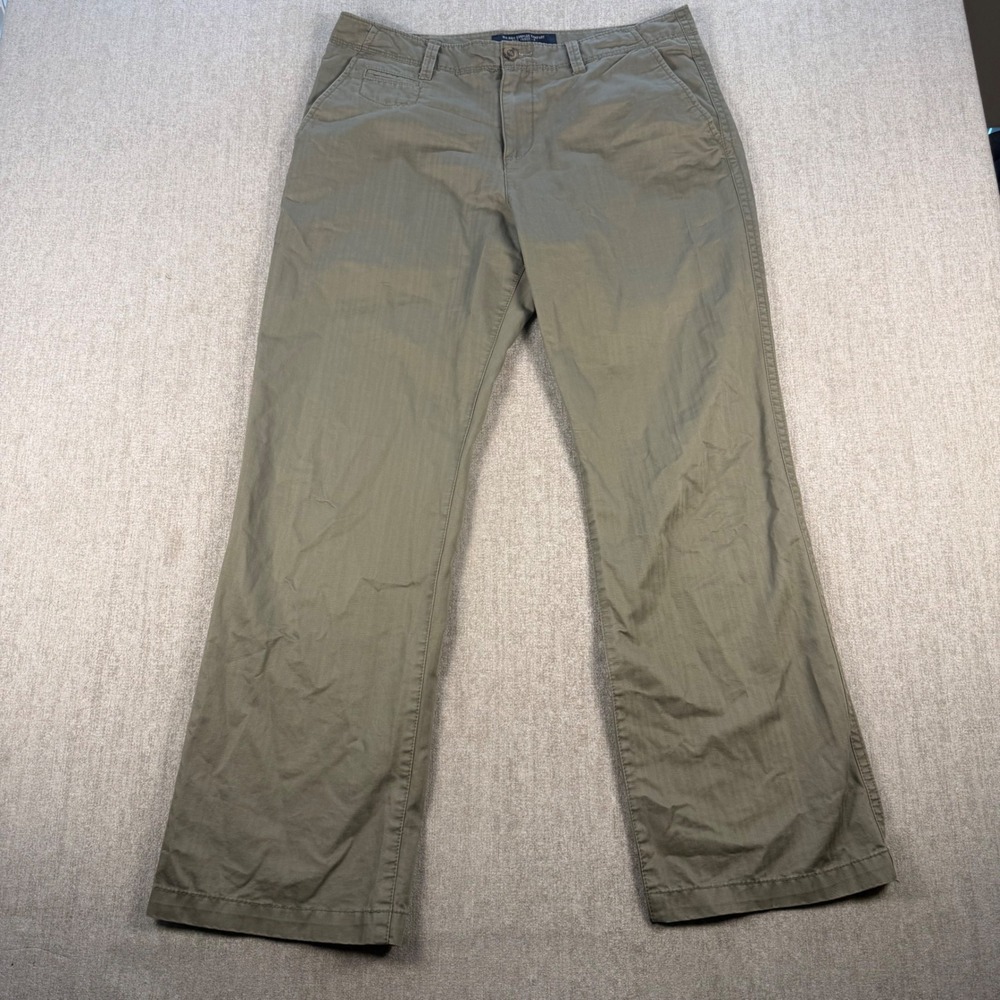 Old Navy Pants Mens 34x32 Green Surplus Company Herringbone Chino